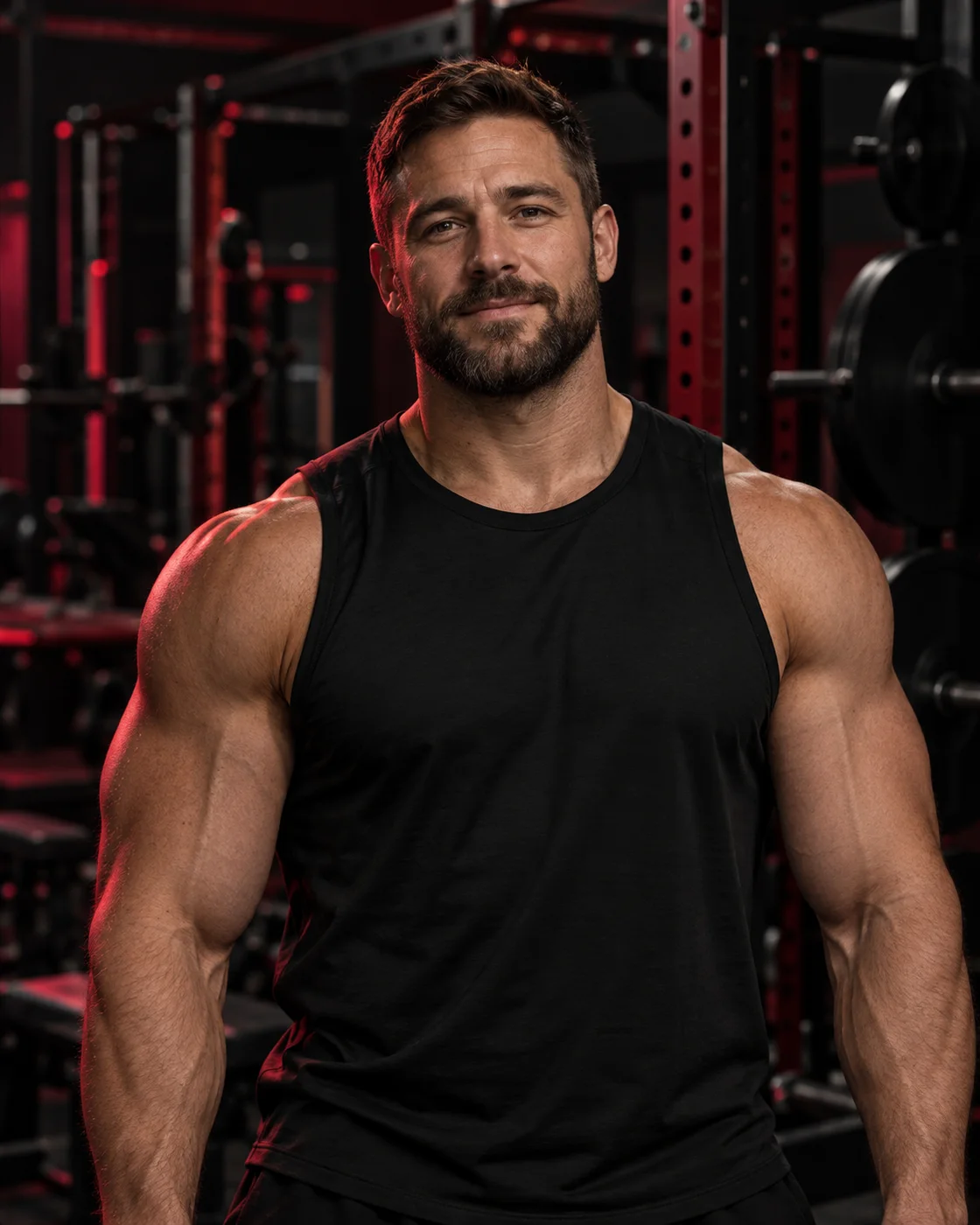 AI-generated fitness portrait illustrating Jake Morrison, Head coach, strength